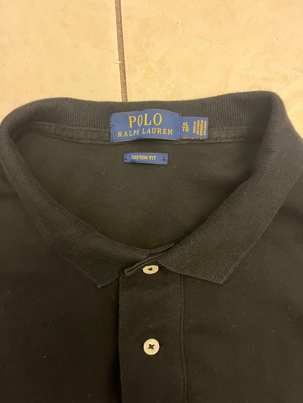 Polo by Ralph Lauren Dark Nevy Blue Custom Fit Polo, Used